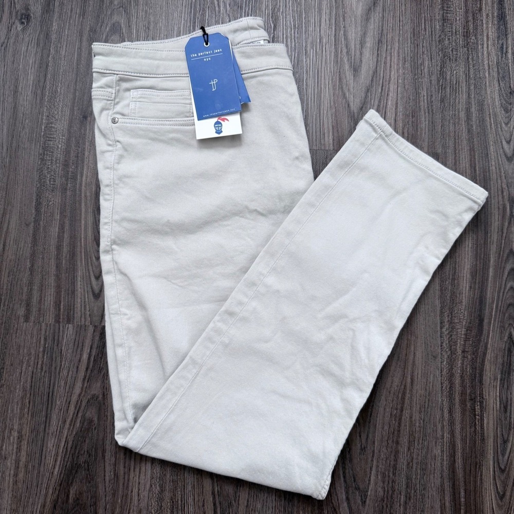 The Perfect Jean NYC Men's Slim Thick Denkhaki Pants 38x30 Stretch New With Tags